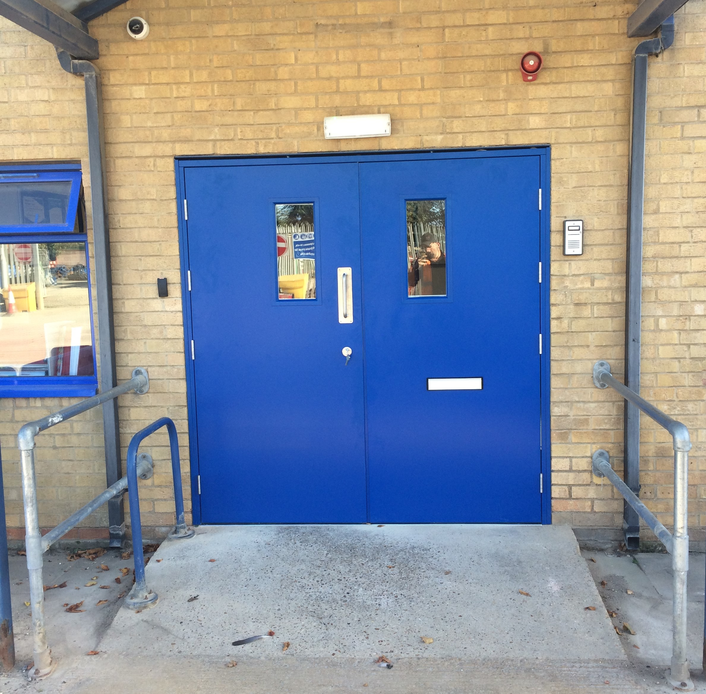 A new double steel security door